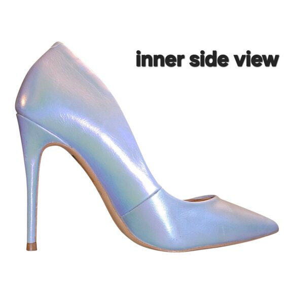 ALDO Stressy Powder Blue Iridescent Stiletto sz 6 - Picture 9 of 11